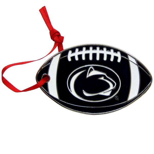 metal football ornament with Penn Sate Athletic Logo